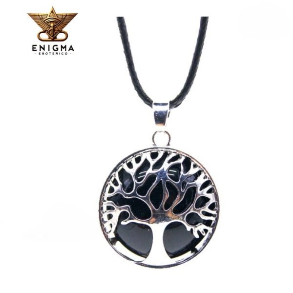 Colgante Árbol de la Vida Ágata Negra