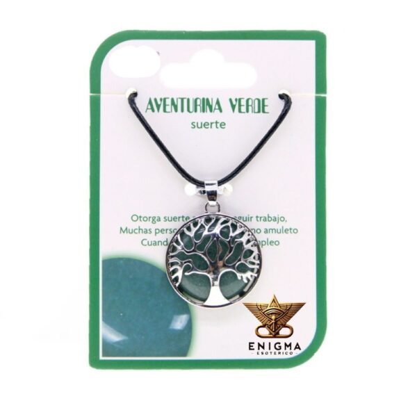 Colgante Árbol de la Vida Aventurina Verde
