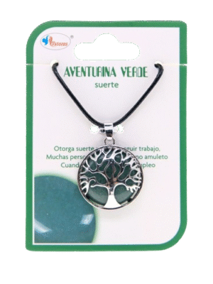 Colgante Arbol de la Vida Aventurina Verde