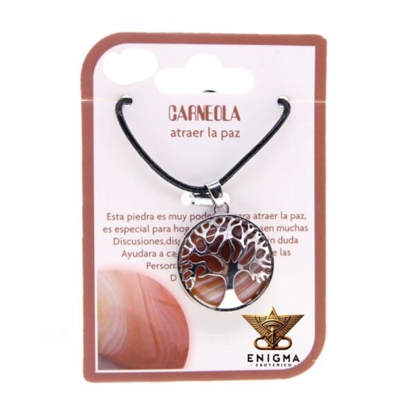 Colgante Árbol de la Vida Cornalina (Carneola)
