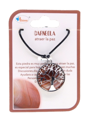 Colgante Arbol de la Vida Carneola