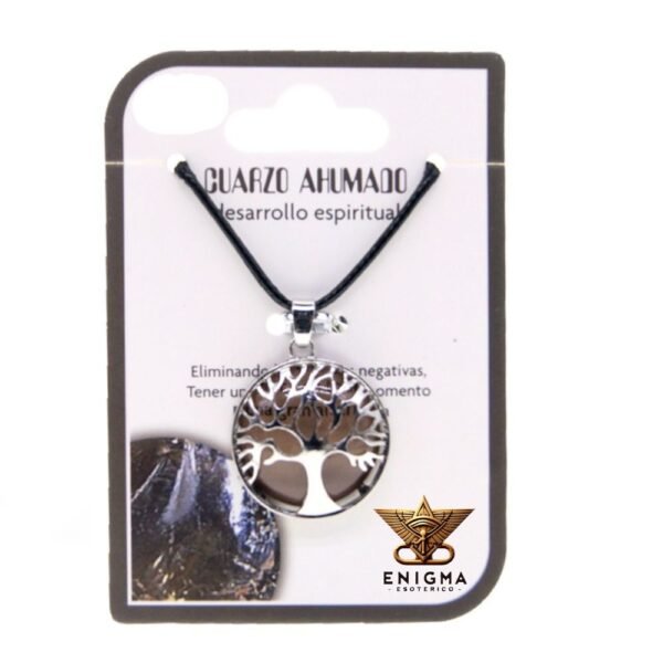 Colgante Árbol de la Vida Cuarzo Ahumado