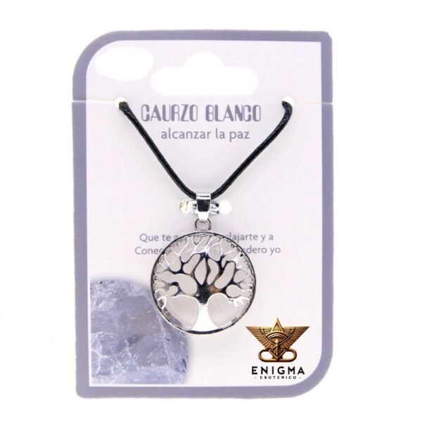 Colgante Árbol de la Vida Cuarzo Blanco