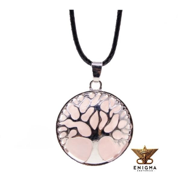 Colgante Árbol de la Vida Cuarzo Rosa