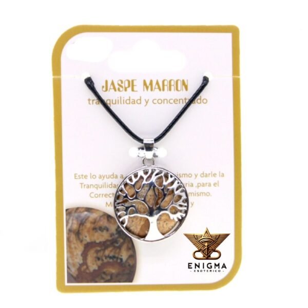 Colgante Árbol de la Vida Jaspe Marrón