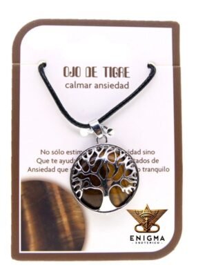 Colgante Árbol de la Vida Ojo de Tigre