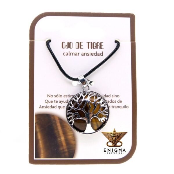 Colgante Árbol de la Vida Ojo de Tigre