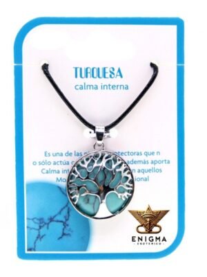 Colgante Árbol de la Vida Turquesa