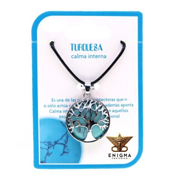 Colgante Árbol de la Vida Turquesa