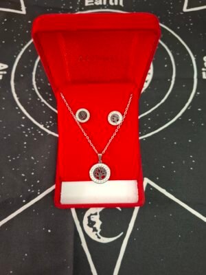 Conjunto de Collar + Pendientes Arbol de la Vida