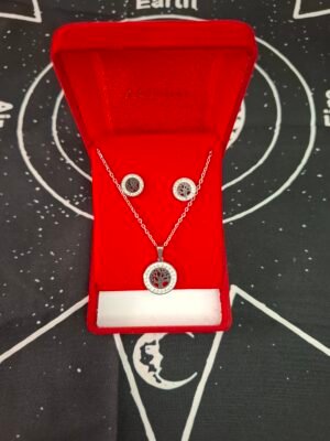 Conjunto de Collar + Pendientes Arbol de la Vida
