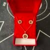 Conjunto de Collar + Pendientes Arbol de la Vida en Dorado
