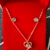 Conjunto de Collar + Pendientes Corazon
