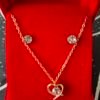 Conjunto de Collar + Pendientes Corazon