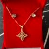 Conjunto de Collar + Pendientes Nudo de Bruja en Dorado