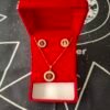 Conjunto de Collar + Pendientes Mano de Fatima en Dorado