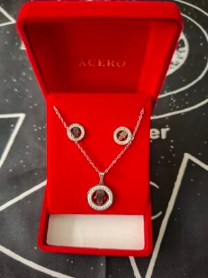 Conjunto de Collar + Pendientes Mano de Fatima