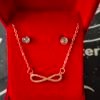 Conjunto de Collar + Pendientes Signo Infinito en Dorado