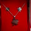Conjunto de Collar + Pendientes Trebol de 4 Hojas