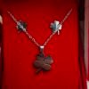Conjunto de Collar + Pendientes Trebol de 4 Hojas