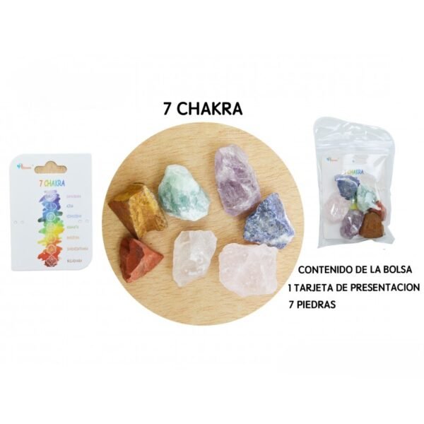 Pack Piedras en Bruto 7 Chakras