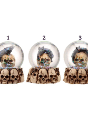 Bola de Cristal Calavera Horripilante con Animales