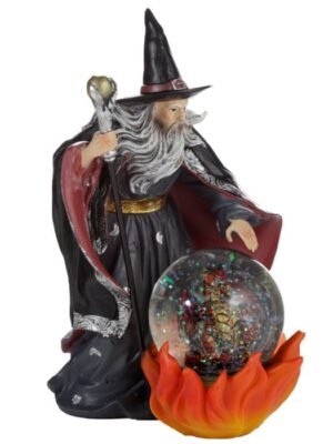 Bola de Cristal Espíritu del Hechicero Dragón de Fuego y Mago