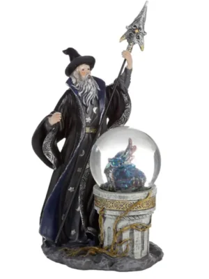 Bola de Cristal Espíritu del Hechicero Dragón de Hielo y Mago