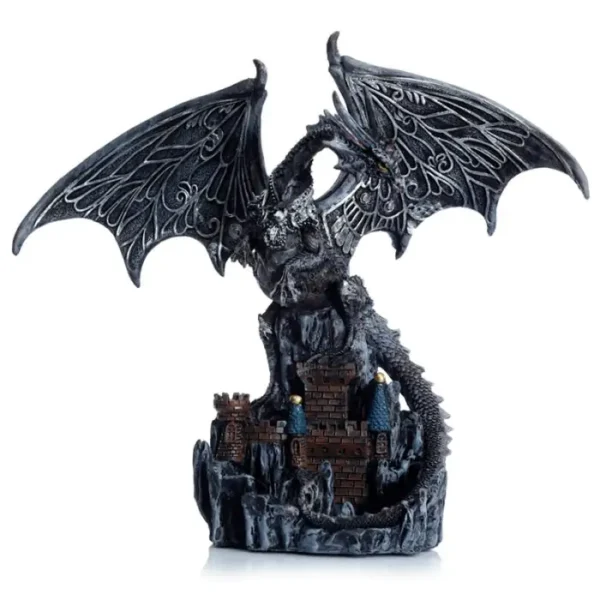 Dragón Leyendas Oscuras Dragón Guardián Alas Mágicas de Plata