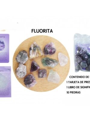 Pack Piedras en Bruto Fluorita