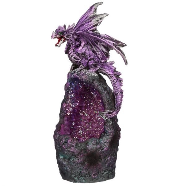 Figura Dragón con Luz LED Dragón Caverna de Cristal