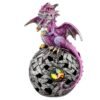 Figura Dragón con Luz LED Dragón y Bola Decoración Celta
