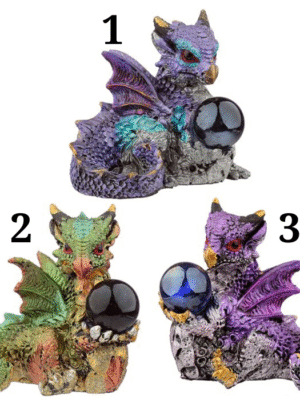 Figura Dragón de Elementos Bola de Cristal y Visión