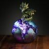 Figura de Dragón con Luz LED Huevo Geoda de Bebé Dragón