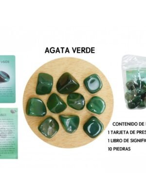 Pack Piedras en Pulido Agata Verde