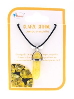 Colgante Pendulo Cuarzo Citrino
