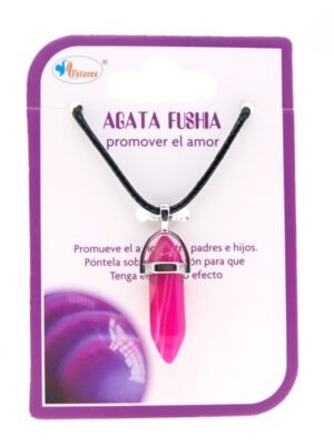 Colgante Pendulo Agata Fusia