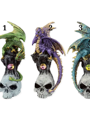 Figura Dragón Leyenda Oscura Piedra Preciosa