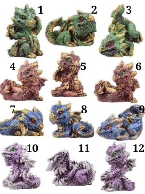 *Dragón Colección Mundo de Dragones Bebé Cristal