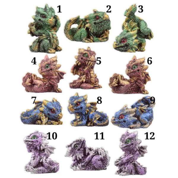 *Dragón Colección Mundo de Dragones Bebé Cristal