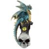 Figura Dragón Leyenda Oscura Piedra Preciosa