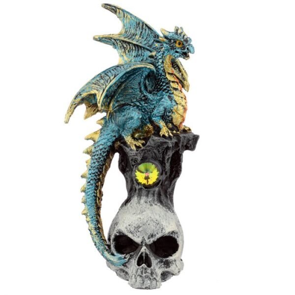 Figura Dragón Leyenda Oscura Piedra Preciosa