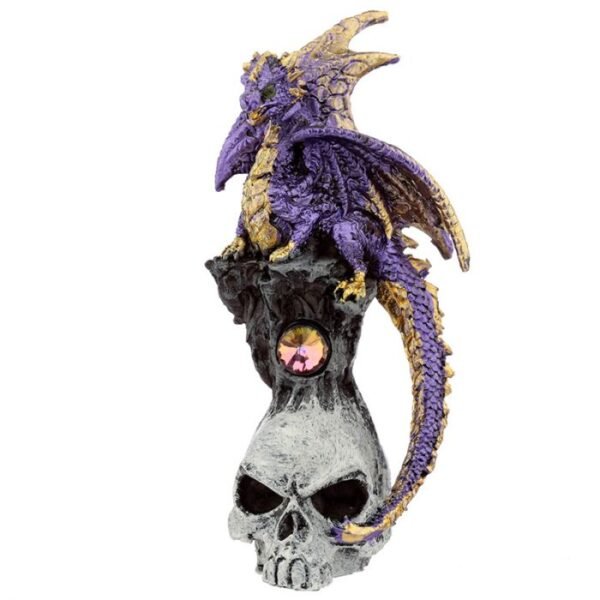 Figura Dragón Leyenda Oscura Piedra Preciosa