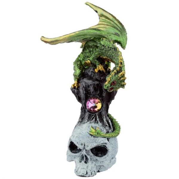 Figura Dragón Leyenda Oscura Piedra Preciosa