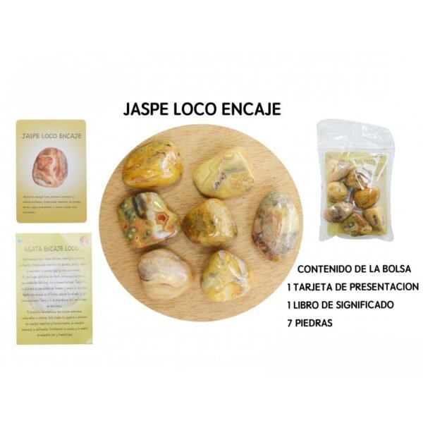 Pack Piedras en Pulido Jaspe Loco Encaje