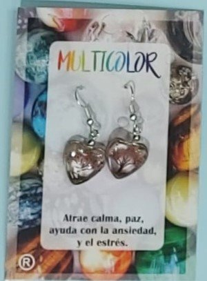 Pendiente Coarzón Arbol de la Vida Multicolor