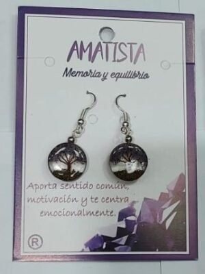 Pendiente Arbol de la Vida Amatista