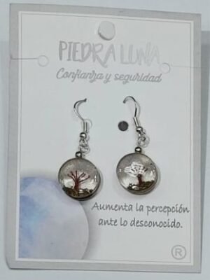 Pendiente Arbol de la Vida Piedra Luna