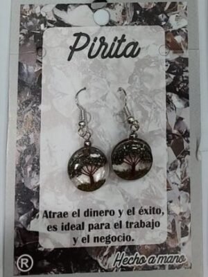Pendiente Arbol de la Vida Pirita