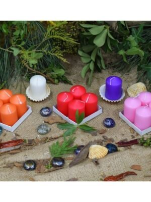 Velas Votivas Pk4 Varios Colores